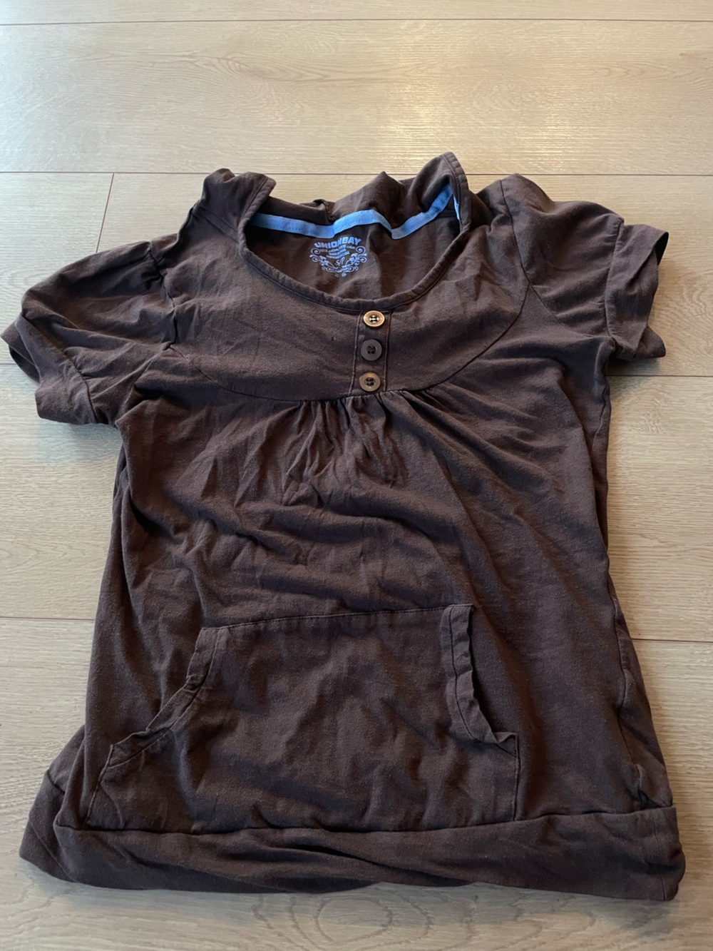 Vintage babydoll Henley top